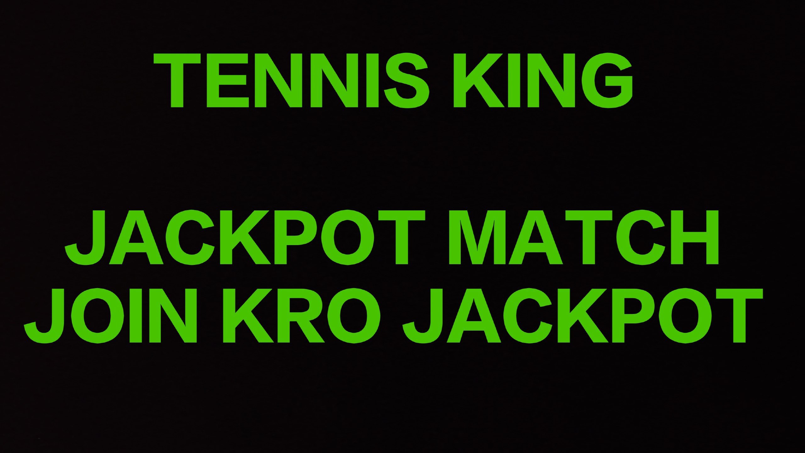 Official TENNIS KING 👑