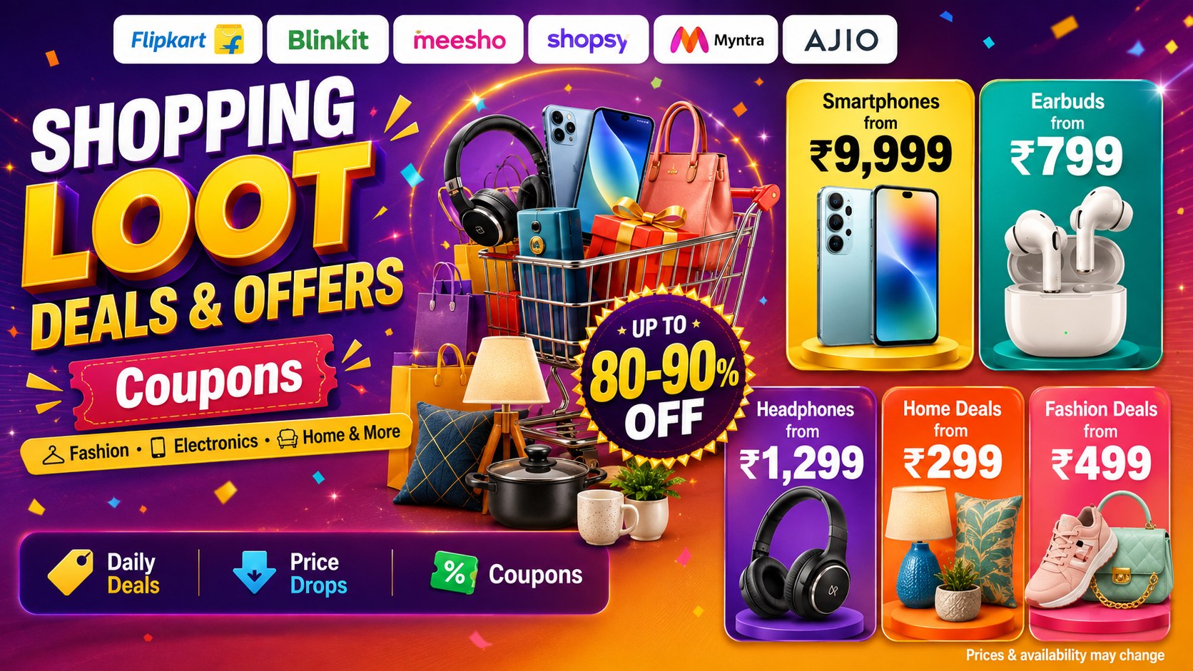 Shopping Loot Deals & Offers | Coupons