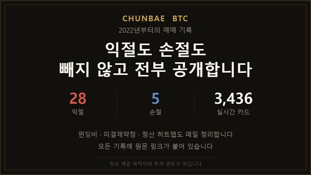 춘배씨의 coin 연구소
