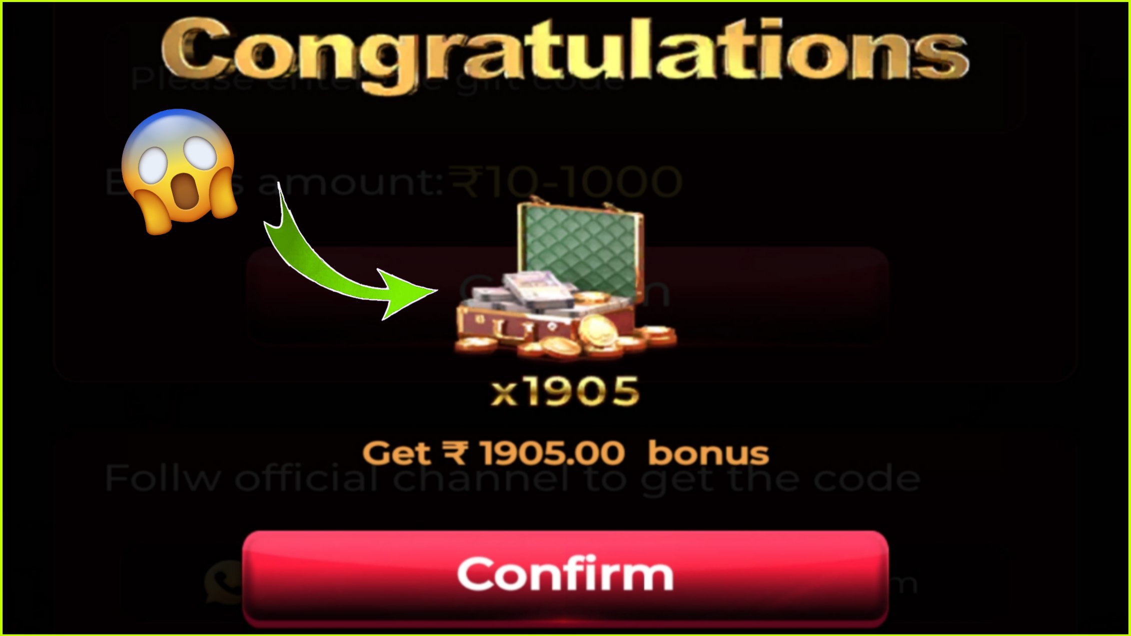 ₹500 Spin (x) Big Codes