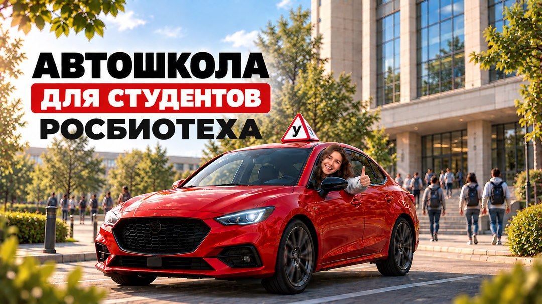 Автошкола для студентов РОСБИОТЕХ