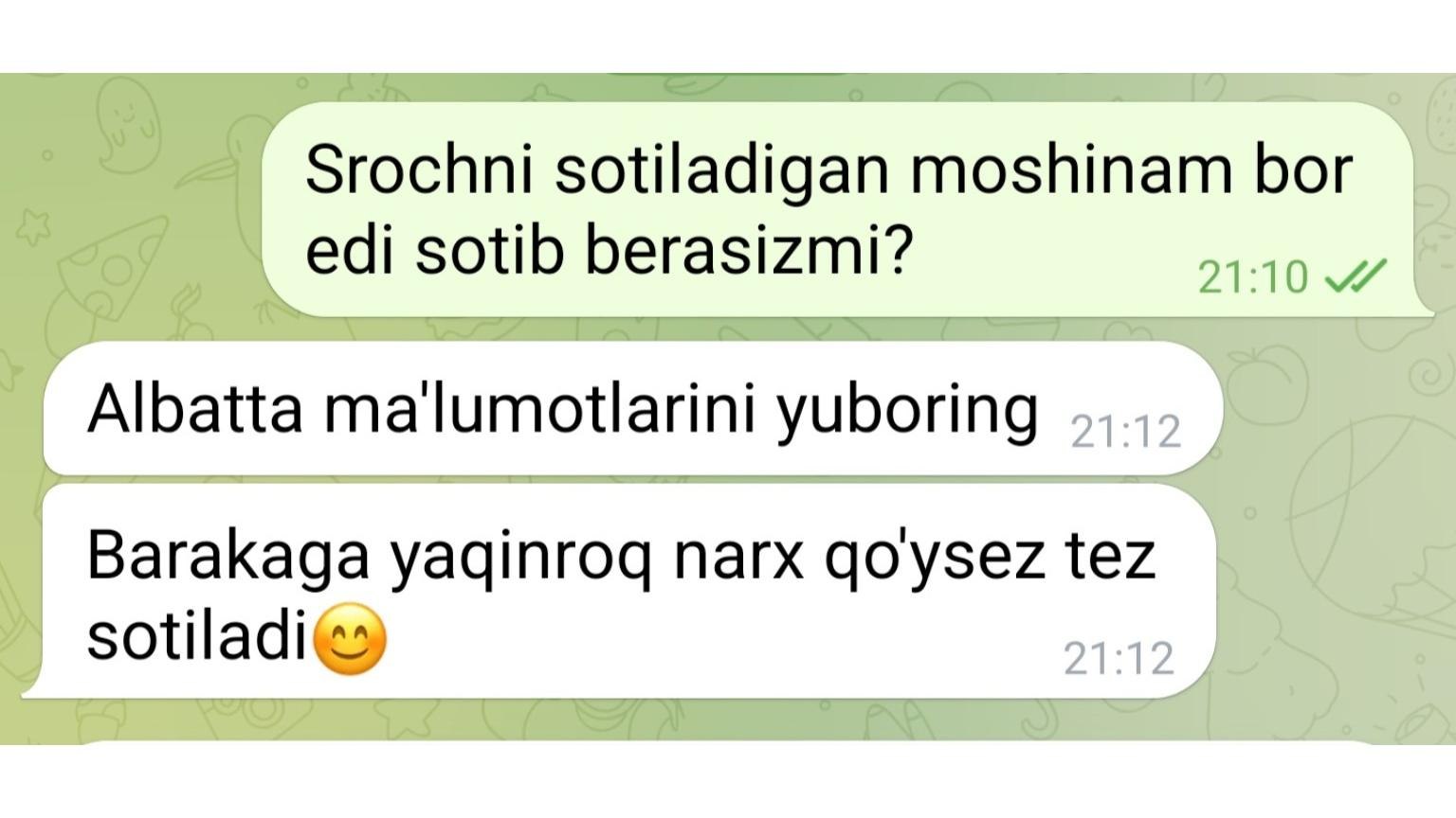 🚘Xolis Moshina Bozor