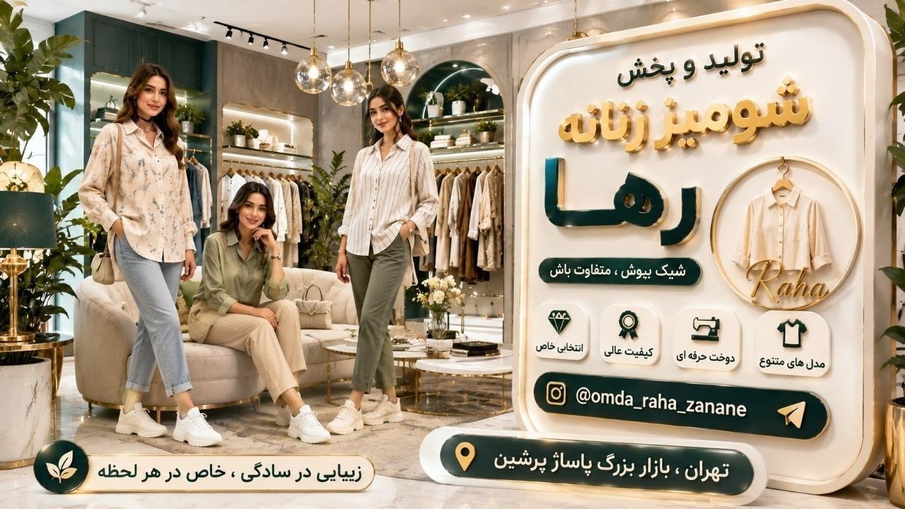 تولید و پخش دخترانه مانتو شومیز تونیک عمده (عمده فروش پخش ) فردوس