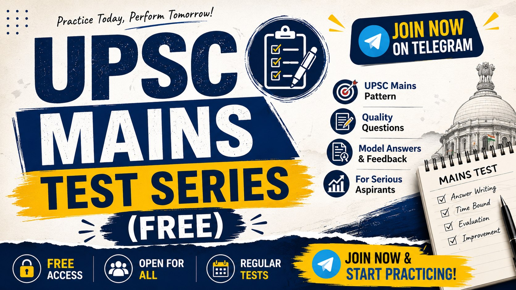 UPSC Mains Test Series (Free)